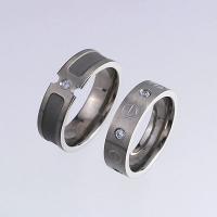 Titanium Rings with White CZs